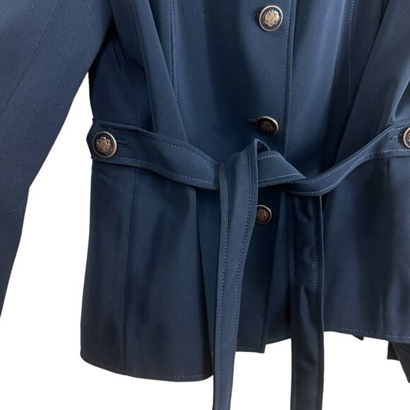 John Meyer Collection Women’s Navy Blue Classy Wrap Jacket Size 16 - Picture 8 of 14